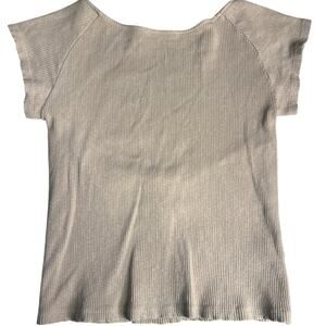 Aerie Open Back Crop Top  Size M in Tan